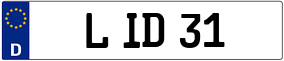 Trailer License Plate